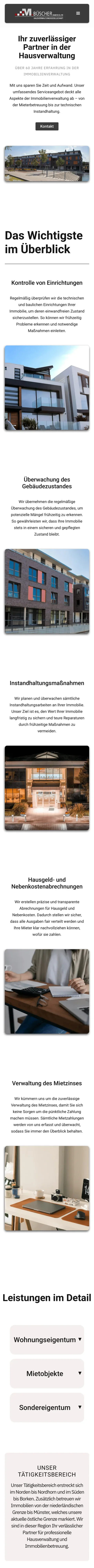 Büscher Hausverwaltung mobile — buescher-hausverwaltung.de