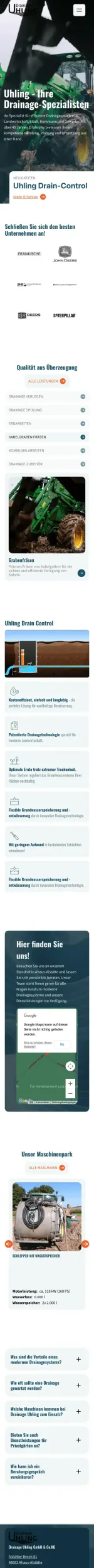 Drainage Uhling mobile — drainage-uhling.de