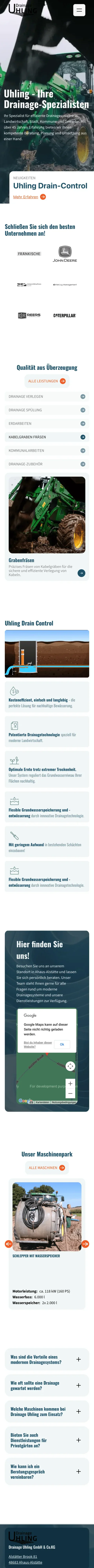 Drainage Uhling mobile — drainage-uhling.de