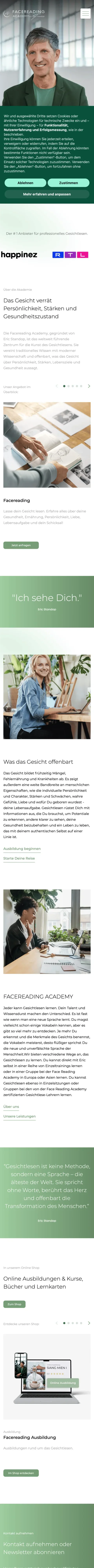 Facereading Academy mobile — readtheface.com